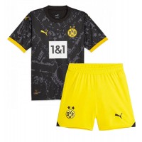 Borussia Dortmund Karim Adeyemi #27 Bortaställ Barn 2023-24 Korta ärmar (+ Korta byxor)
